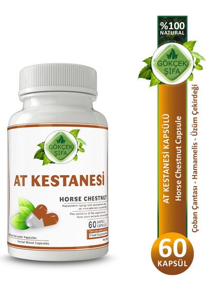 Şifa At Kestanesi Kapsül (HORSE CHESTNUT CAPCULE)