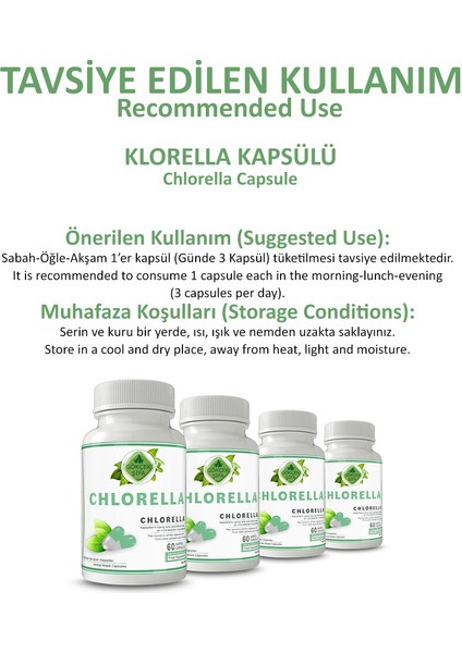 Şifa Chlorella Kapsül (CHLORELLA CAPSULE)