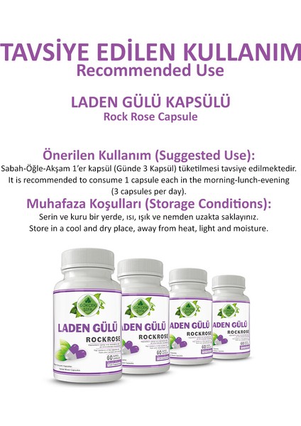 Laden Gülü Kapsül (ROCK ROSE CAPSULE)