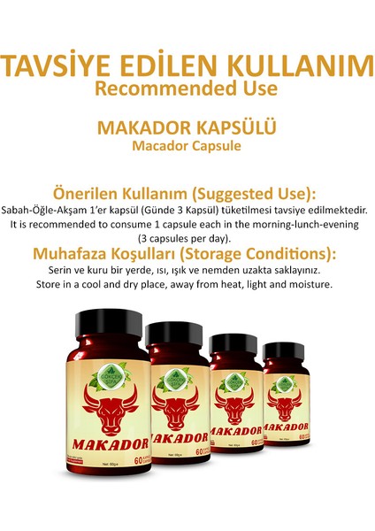 Makador Kapsül (MACADOR CAPSULE)