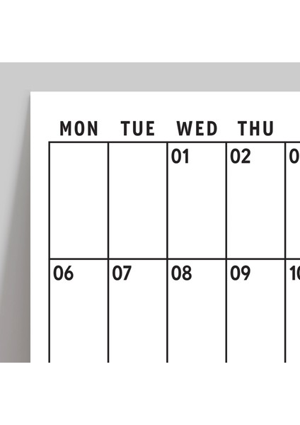 2025 12 Ay Planlayıcı Poster, Organizer Duvar Takvimi (33X48 cm & A4 Spiralli) fırsatları