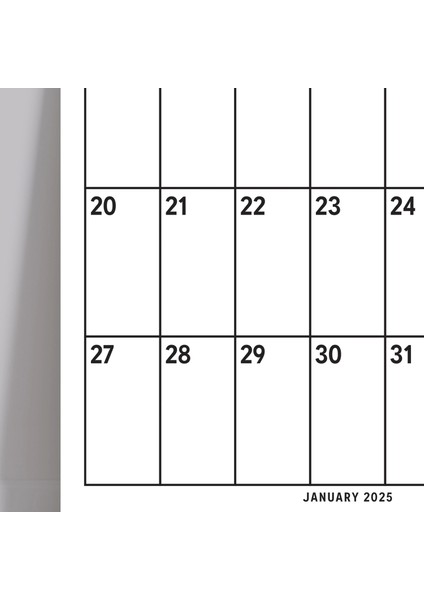 2025 12 Ay Planlayıcı Poster, Organizer Duvar Takvimi (33X48 cm & A4 Spiralli) indirimleri