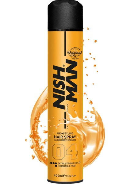04 Ekstra Tutuş Saç Şekillendirici Sprey - 400 ml