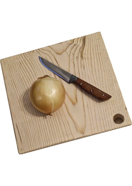 Eramasif Ahşap Et Ekmek Kesme Tahtası 37x29x2,5 %100 çam yekpare malzeme. .