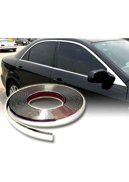 Fiat Brava 5 Metr Düz 18MM Krom Nikelaj Şerit