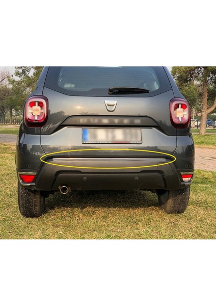 Dacia Duster Krom Arka Tampon Üstü Koruma 2018 ve Üzeri Paslanmaz Çelik