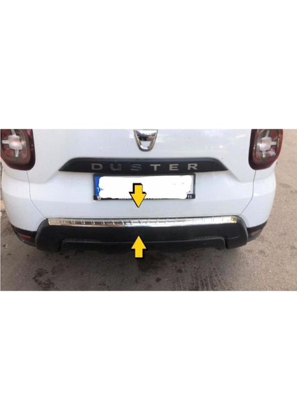 Dacia Duster Krom Arka Tampon Üstü Koruma 2018 ve Üzeri Paslanmaz Çelik modelleri