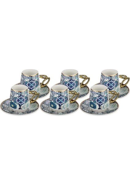 Paçi Etnik 6'lı Porselen Kahve Fincanı ROYALEKS-P-POR-101736 fiyatları