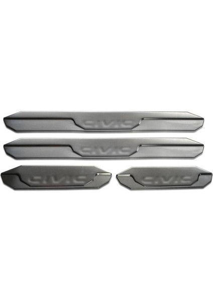 Ehiltek Honda Civic Fb7 Krom Kapı Eşiği 4 Parça 2012-2016 Arası (Taşlı Mat)