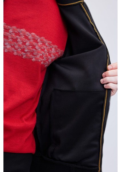 Siyah Regular Fit Bomber Yaka Mevsimlik Mont indirimleri