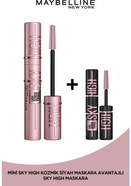 Maybelline New York Lash Sensational Sky High Maskara + Sky High Cosmic Mini Maskara