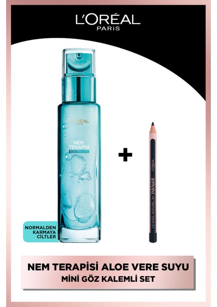 Nem Terapisi Aloe Vera Suyu Normalden Karmaya Ciltler + Paradise Le Khol Mini Göz Kalemi