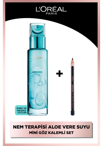 Nem Terapisi Aloe Vera Suyu Kuru Ve Hassas Ciltler + Paradise Le Khol Mini Göz Kalemi