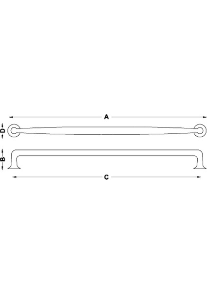 Fermo Kulp Siyah Renkli C:160 mm 6'lı Avantaj Paket