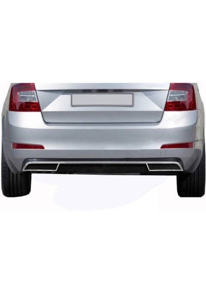 Skoda Octavia A7 Krom Difüzör Set 3 Parça 2013-2017