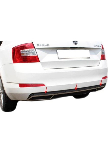 Skoda Octavia A7 Krom Difüzör Set 3 Parça 2013-2017 fiyatları