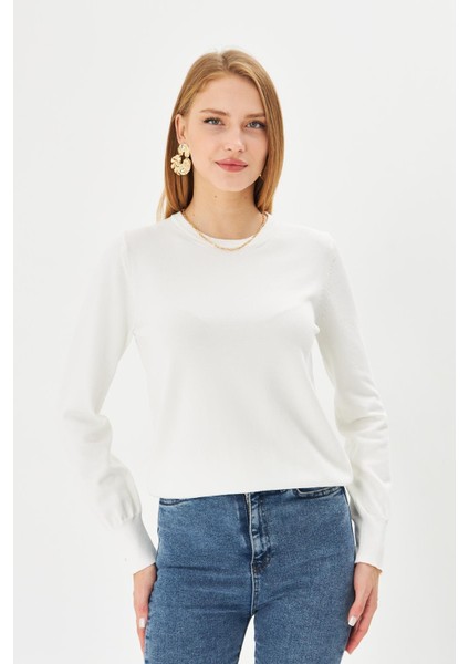 Kadın Bisiklet Yaka Kazak Old Money Kadın Kazak K2706 indirimleri