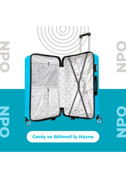 Diamond Pp(Polipropilen) 2'li Kırılmaz Valiz Seti modelleri