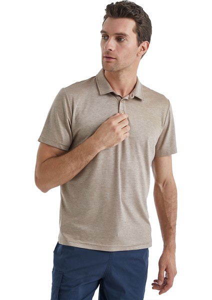 Erkek Polo T-Shirt 40509 - Kahverengi