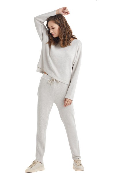 Kadın T-Shirt 60325 - Bej Melanj fiyatları