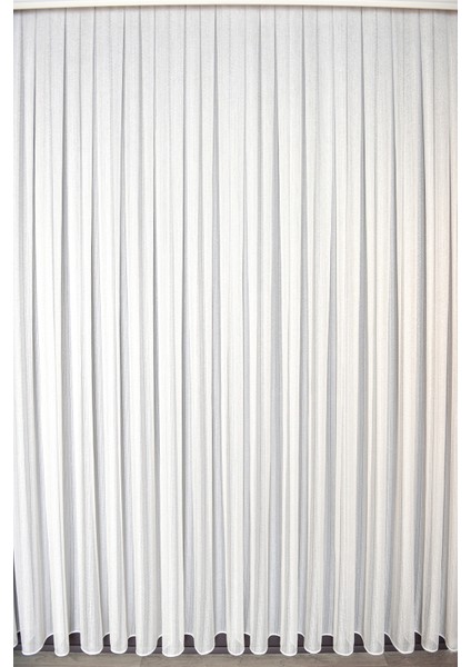 Tül Perde Düz V3 Desen 1x3 Sık Pile 1 . Kalite Kırık Beyaz fiyatları