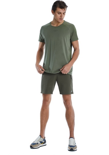 Erkek T-Shirt 70532 - Haki modelleri