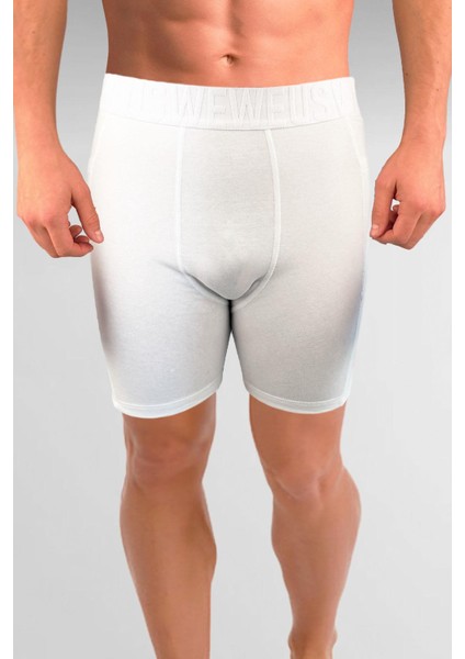 Siyah Gizli Cepli Erkek Uzun Boxer