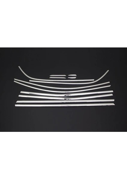 Renault Megane 4 2016-2020 Set Direksiyon Kromu-Ön Tampon Alt Çıtası- Cam Çerçeve fırsatları