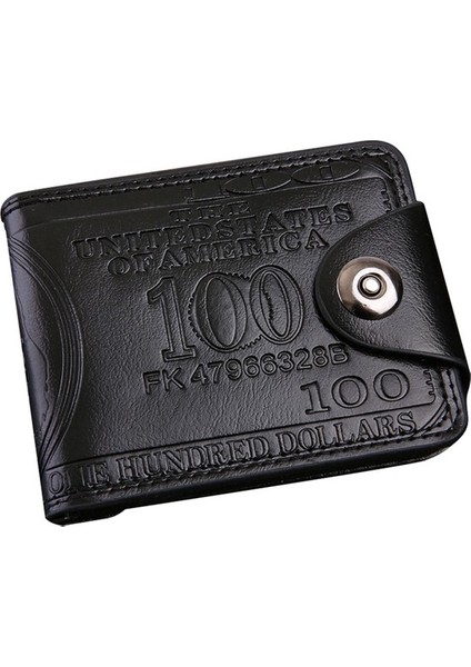 Cüzdan Cüzdanı Deri 100 Dolarlık Fatura Para Bifold Kart Sahibi (Yurt Dışından)