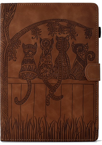 Samsung Galaxy Tab A9 Için Kabartmalı Pu Tablet Kılıfı (Yurt Dışından) fırsatları