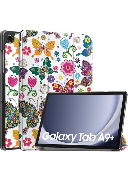 Samsung Galaxy Tab A9 Plus 2023 Için Otomatik Uyandırma Uyku Özellikli Darbeye Dayanıklı Tablet Kılıfı (Yurt Dışından)