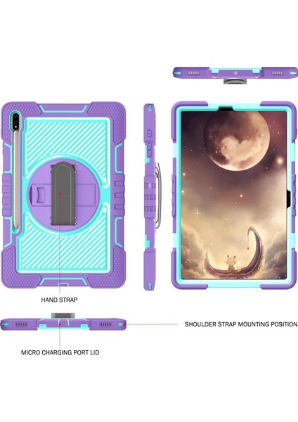 Samsung Galaxy Tab A7 Lite Için Silikon + Pc Tablet Kılıfı (Yurt Dışından)