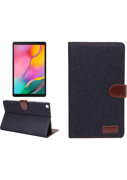 Samsung Tab A7 T220 / T225 Için Denim Dokulu Samsung Tab A7 Lite T220 / T225 Için Tablet Kılıfı (Yurt Dışından)
