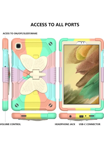 Pc + Silikon Samsung Galaxy Tab A7 Lite 8.7 SM-T220 / SM-T225 Tablet Kılıfı (Yurt Dışından) fiyatları