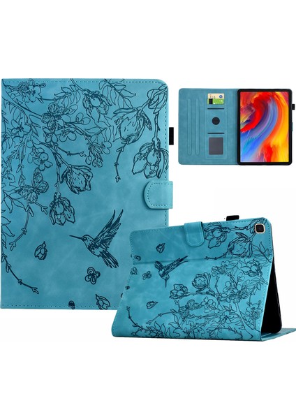 Samsung Galaxy Tab A 10.1 T510 Için Kabartmalı Deri Tablet Kılıfı (Yurt Dışından)