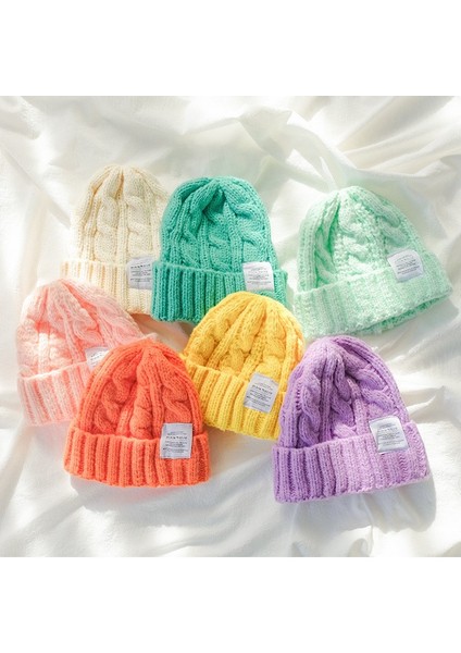 Superma Düz Renk Büküm Yün Şapka Kadın Sonbahar ve Kış Öğrenciler Sıcak Kulak Koruma Örgü Şapka Çift Vahşi Soğuk Şapka (Yurt Dışından) fırsatları