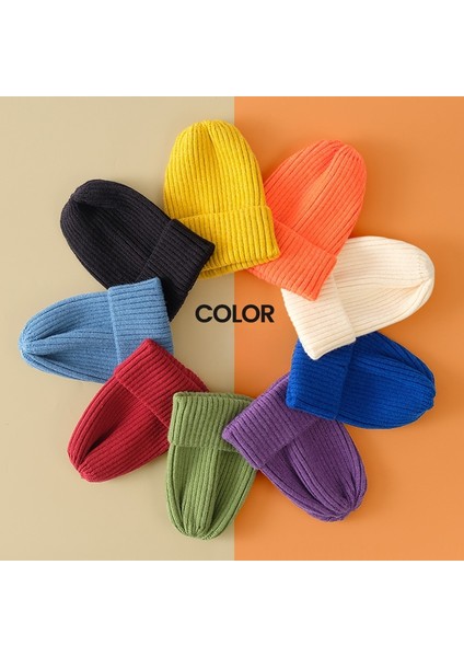 Superma Bere Kadın Sonbahar ve Kış Çok Yönlü Şeker Renk Örgü Şapka Kalınlaşmış Sıcak Kavun Cilt Şapka Açık Yetişkin Şapka (Yurt Dışından) fiyatları