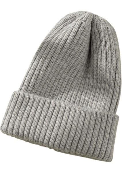 Superma Bere Kadın Sonbahar ve Kış Çok Yönlü Şeker Renk Örgü Şapka Kalınlaşmış Sıcak Kavun Cilt Şapka Açık Yetişkin Şapka (Yurt Dışından)