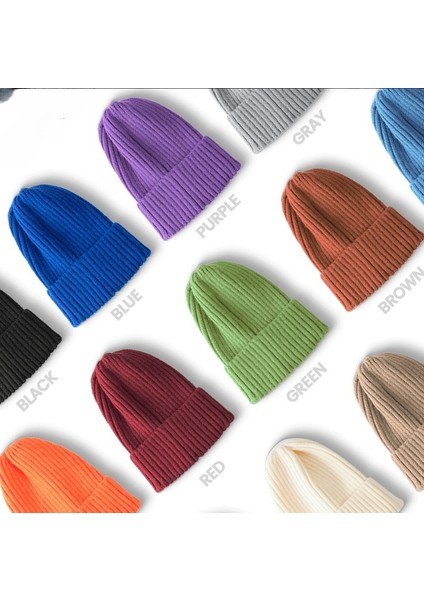 Superma Bere Kadın Sonbahar ve Kış Çok Yönlü Şeker Renk Örgü Şapka Kalınlaşmış Sıcak Kavun Cilt Şapka Açık Yetişkin Şapka (Yurt Dışından) modelleri