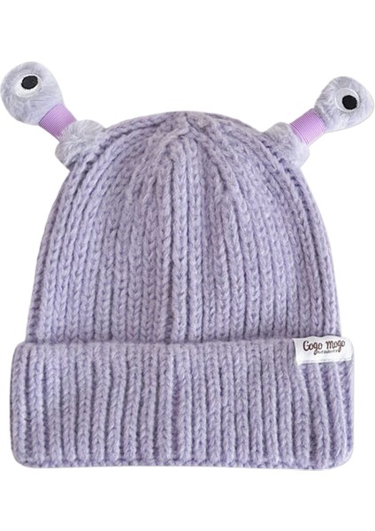 Superma Ebeveyn-Çocuk Bere Şapka Kadın Sevimli Çizgi Komik Gözler Dokunaçlar Sonbahar ve Kış Çocuk Sıcak Örgü Şapka Parlayacak (Yurt Dışından)