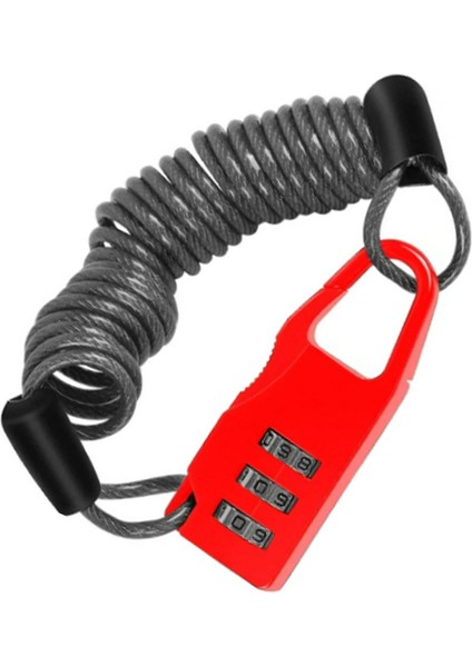 Kask Kilidi Şifreli MP22 Kırmızı