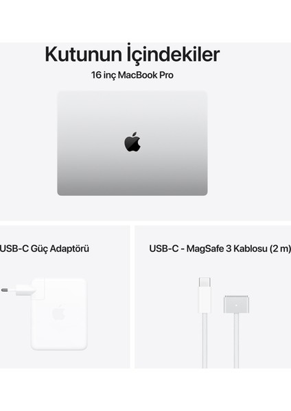 MacBook Pro M4 Max 48GB 1TB SSD macOS 16" Taşınabilir Bilgisayar Uzay Siyahı MX313TU/A