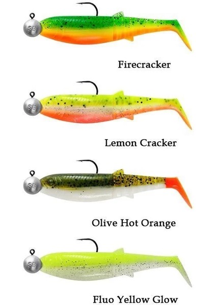 Cannibal Shad 12.5cm 20GR+12.5GR #5/0 Dark Water 4+4 Adet fiyatları