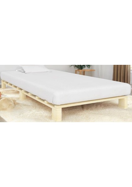 Ahşap Platform Karyola 90 x 190 cm