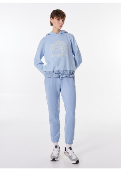 Açık Mavi Kadın Standart Fit Eşofman Altı D3WL-EA3