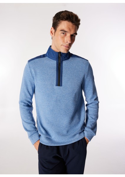 Mavi Erkek Dik Yaka Basic Fit Sweatshirt D4WM-SWT3311