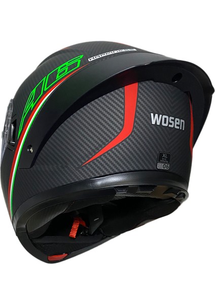 Çene Açılır Kask WS-202 A6 Mat Siyah