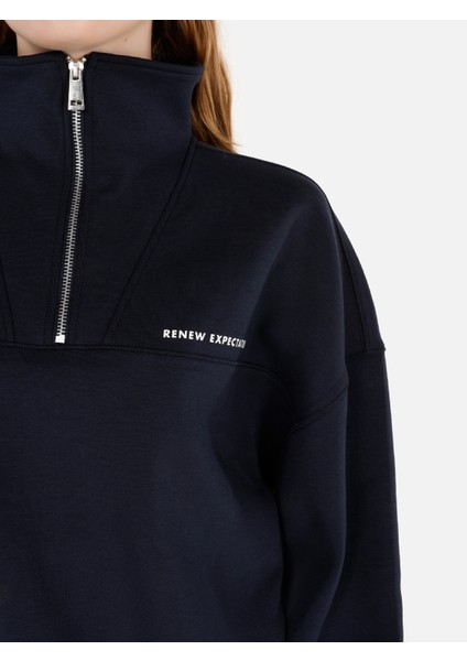 Lacivert Kadın Sweatshirt