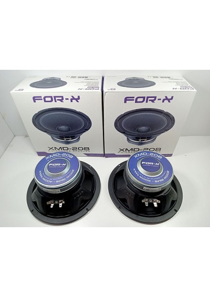 20CM Midrange – For-X 400W 200RMS Midrange Hoparlör – For-X XMD-208 Prof Midrange