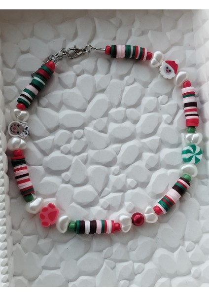 Yılbaşı Figürlü Kedi Köpek Kolyesi